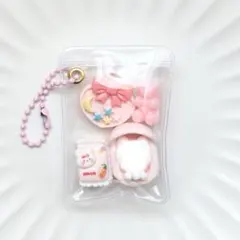 ガチャ詰めポーチ風キーホルダー キャンディバッグ リボン - メルカリ