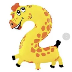 【未開封品】バースデー ナンバーバルーン 誕生日パーティーグッズ　動物 風船