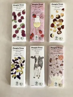 People Tree ピープルツリー　オーガニックチョコレート 6個セットのサムネイル