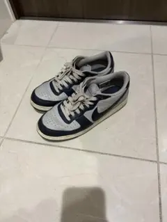 NIKE ローカットスニーカー ネイビー グレー
