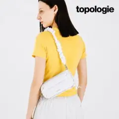 美品 Topologie トポロジー ボトルサコッシュ ミディアム Ecru 白のサムネイル