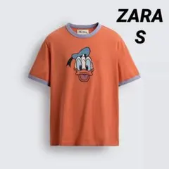 ZARA X DISNEY Tシャツ ドナルドダック S