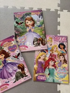 塗り絵　プリンセス　3冊セット サンスター B5ぬりえ