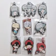 はたらく細胞　ラバーマスコット　まとめ売り　9点