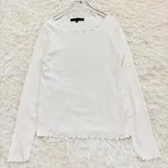 2335 長袖リブカットソー メロウ 綺麗め 上品 コットン 訳あり 大特価！！のサムネイル