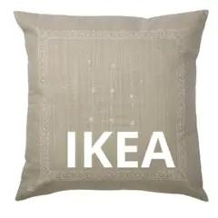 ◼️IKEA◼️オーケルネイリカ◼️刺繍クッションカバー◼️ベージュ