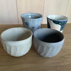 湯呑み 4点セット 作家もの