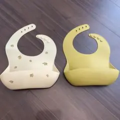 KongesSløjd コンゲスロイド シリコン製お食事エプロン2枚セット