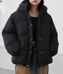 エコダウン　中綿アウター　フードアウター　韓国