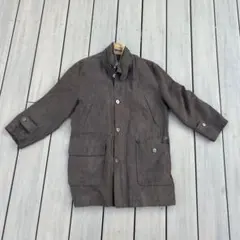 KEN COLLECTION ブラウン スエード風ジャケット