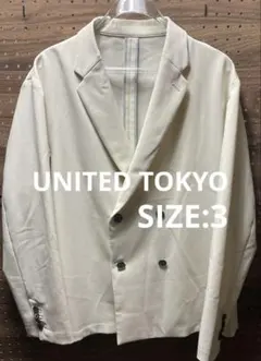 ま*る様 UNITED TOKYO relaction ダブル　ジャケット　白のサムネイル