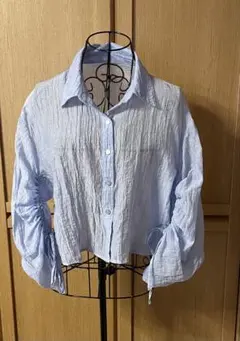 レトロガール　袖シャーリングシアーSHのサムネイル