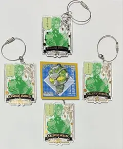 花京院典明 ジョジョワールド ワイヤーキーホルダー 4個セット