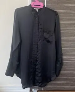 試着のみ　H&M オーバーサイズ　サテンシャツ