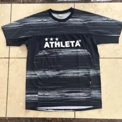 ATHLETA ストライプ 半袖シャツ Oサイズ