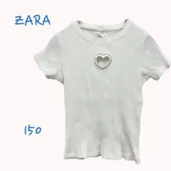 【K0088】ザラ ZARA 半袖シャツ 150サイズ ハート 可愛い