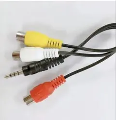 RCA 4極3.5mmミニプラグ変換ケーブル