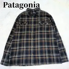 Patagonia フランネルシャツ チェック柄 XLサイズ 長袖 アウトドア