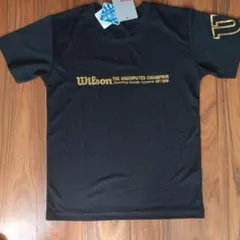 新品 Wilson Tシャツ 150cm 黒 吸汗速乾　テニスのサムネイル