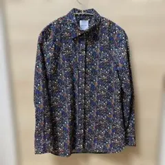 ポールスミス 長袖シャツ 総柄 デザイン フォト うさぎ 白 オープン