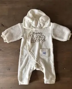 Buddy Lee フード付きロンパース アイボリー 裏起毛 ボア