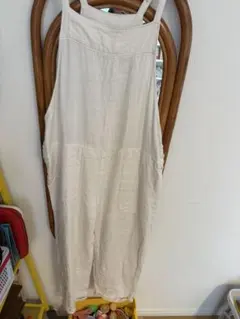 Samansa Mos2 ホワイトサロペット