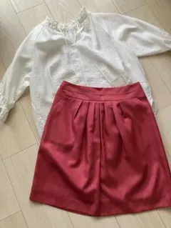 タグ付き【アンタイトル】ピンク色のスカート（日本製）