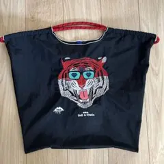 Ball & Chain エコバッグ 虎の刺繍