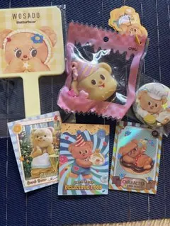 Butterbear バターベア グッズ　バックハンガー　まとめ売り　6点のサムネイル