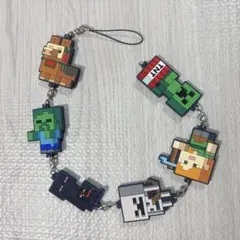 1番くじ　Minecraft 繋がるキーホルダー　6種　6個セット　マイクラ