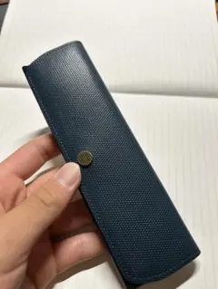 9/17まで。POSTALCO ファウンテンペンケース　　ブラック POSTALCO ファウンテンペンケース クロスグレインレザー ブラック