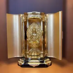 仏像 大日如来 純金メッキ 高岡銅器 厨子入り - メルカリ
