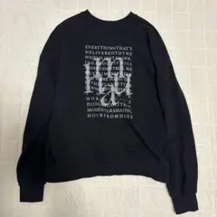 【美品】muah muah ブラックトレーナー