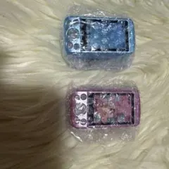 録音再生 なつかしのガラケーマスコット スライド ライトブルー　ピンク ガチャ