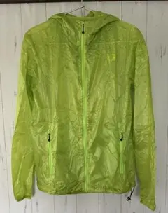 THE NORTH FACE 蛍光グリーン ウィンドブレーカー　レディース