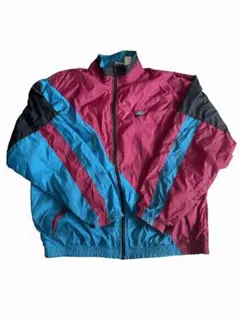 Nike ナイロンジャケット XL ピンク/ブルー