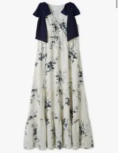 snidel home ショルダーリボンワンピース