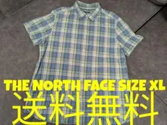 THE NORTH FACE 半袖シャツ チェック柄 カジュアルシャツ XLのサムネイル