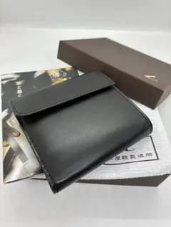 土屋鞄 製造所 三つ折り財布 ブラック レザーのサムネイル