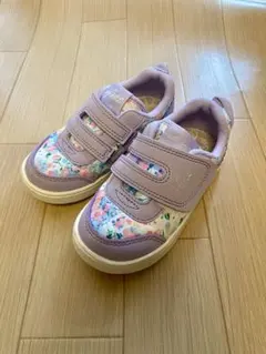 イフミー　花柄ラベンダースニーカー 16.5cm
