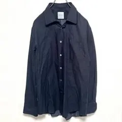 【美品】ポールスミス　長袖シャツ　現行タグ　ピンストライプ　ネイビー　XL