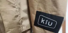 KiU レインポンチョ ベージュ　レインコートのサムネイル