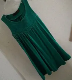 ZARA COLLECTION ザラ　ノースリーブ　チュニックTシャツ グリーン