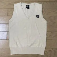 COMME ÇA ISM コムサイズム Vネックベスト　ベージュ　130cm