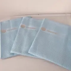 ✦万能クロス マイクロファイバー布巾 クロス ３枚 水色 42×60cm