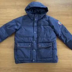 TITICACA フード付きネイビーダウンジャケット