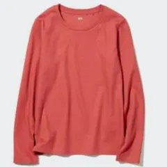 スムースストレッチコットンクルーネックT（レッド）ＸＬ