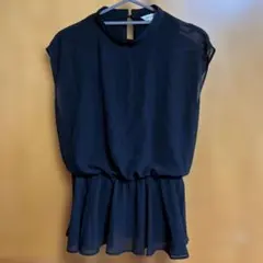 MOUSSY ブラック ノースリーブ チュニック F