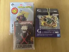 一番くじ ヒロアカ 爆豪勝己 カード型アクリルスタンド メタルチャーム