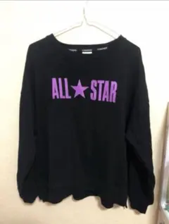 コンバース スウェット トレーナー ユニセックス 古着 ビッグロゴ